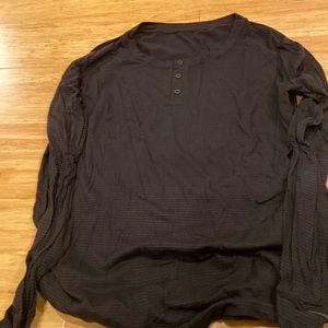 Lululemon long sleeve shirt blk